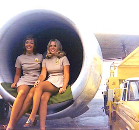 1970s - two National Airlines flight attendants