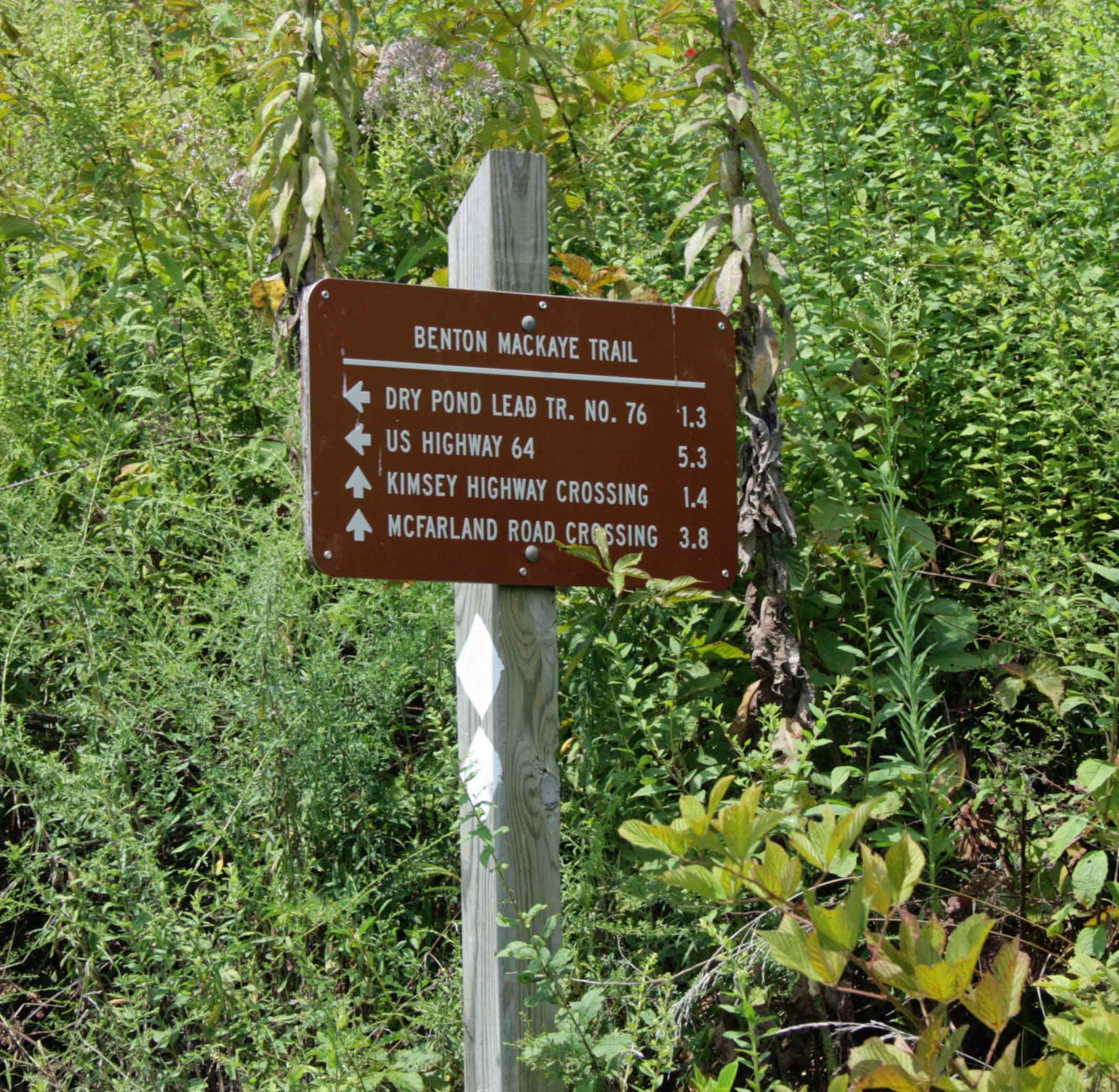 Benton MacKaye Trail Sign