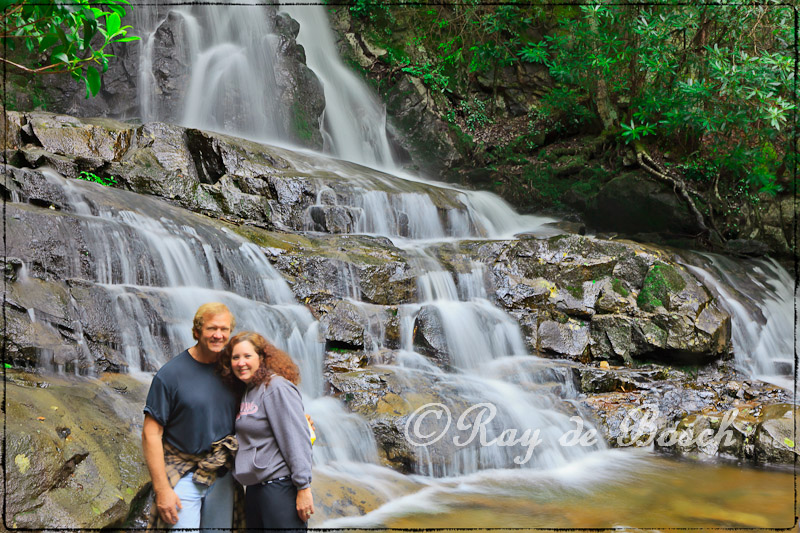 Simmer and Doug at Laurel Falls