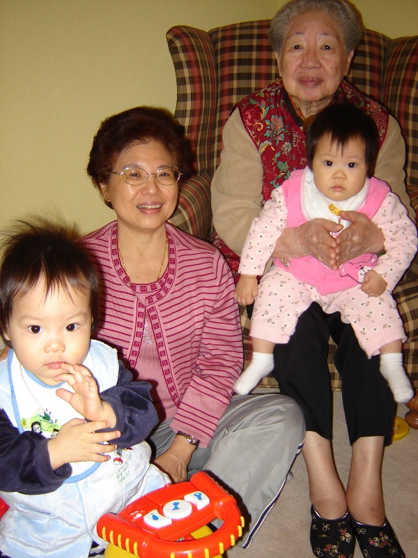太婆, 外婆, 與歡歡, 聚聚