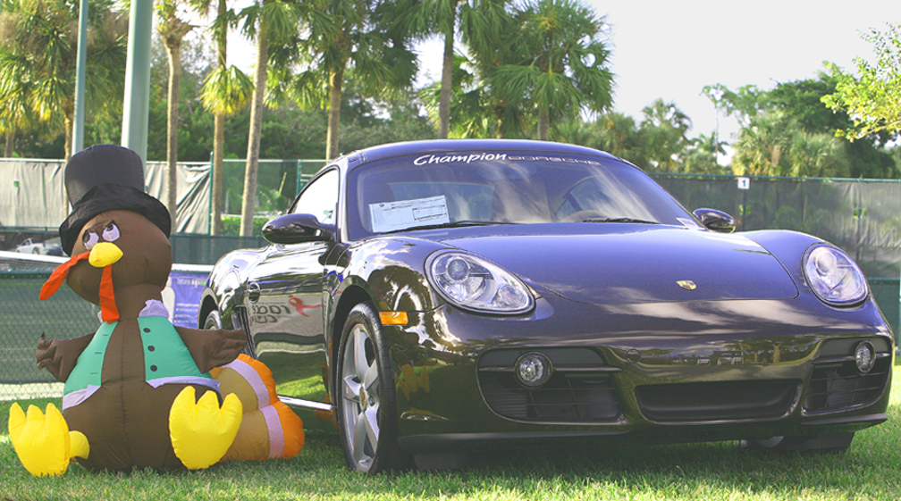 Turkey Boy protecting the Porsche Promoters most Excellent Product  2 !