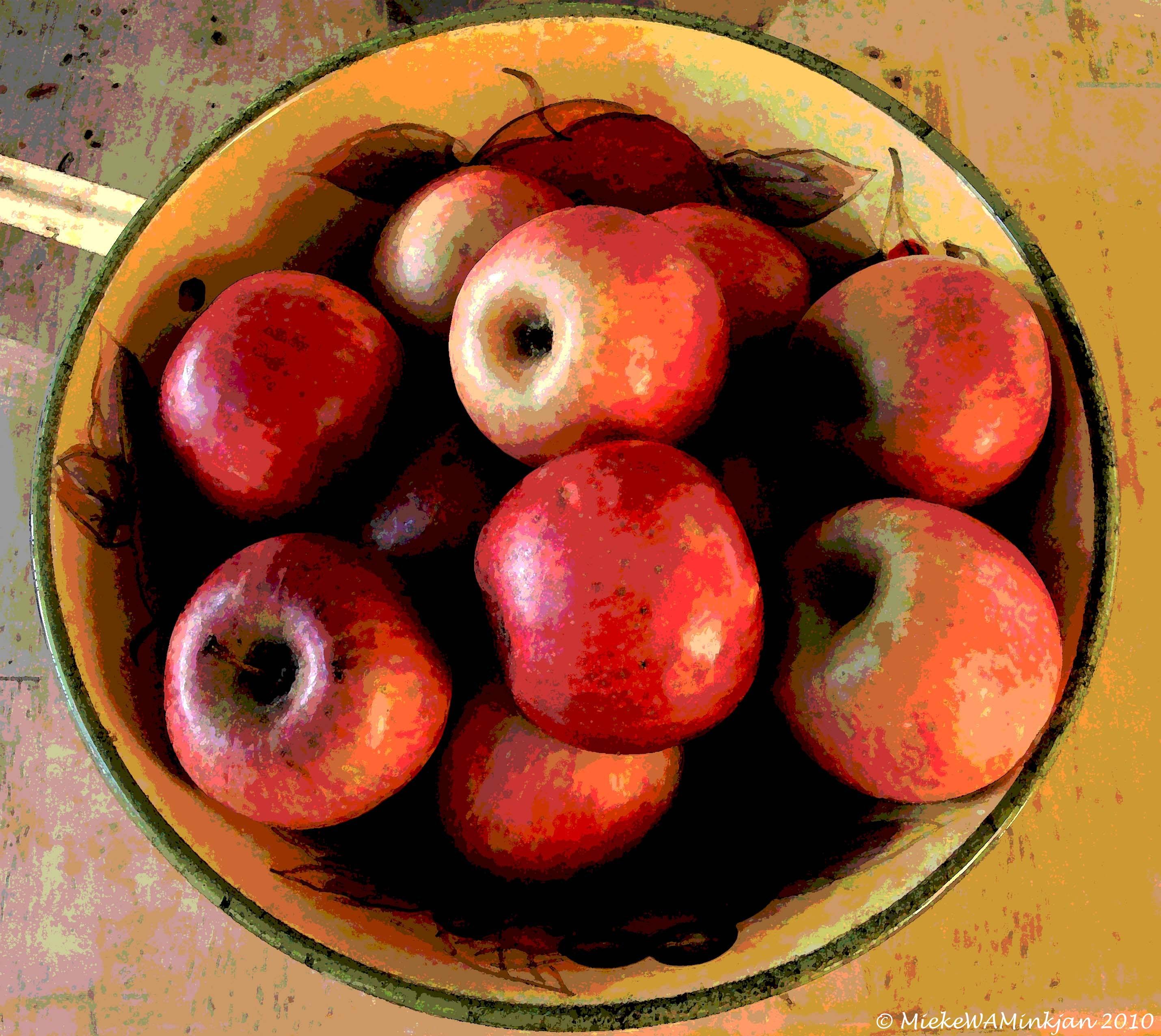 Still life of apples