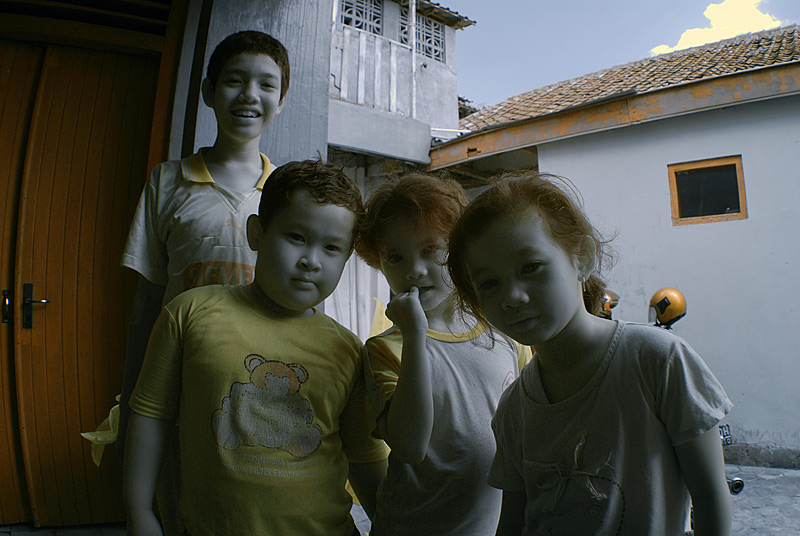 Kids in Jogjakarta.