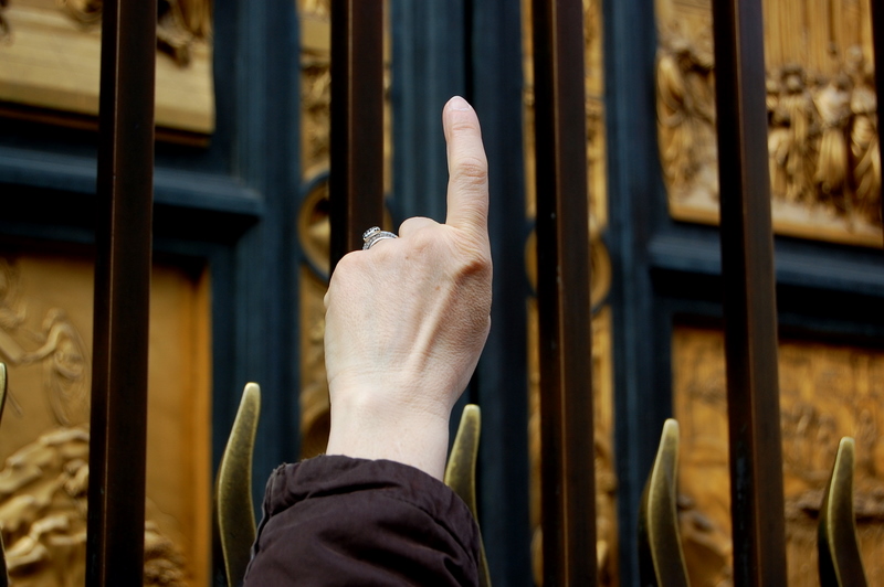 Florence -  Italy - Hands in the Cathedral square