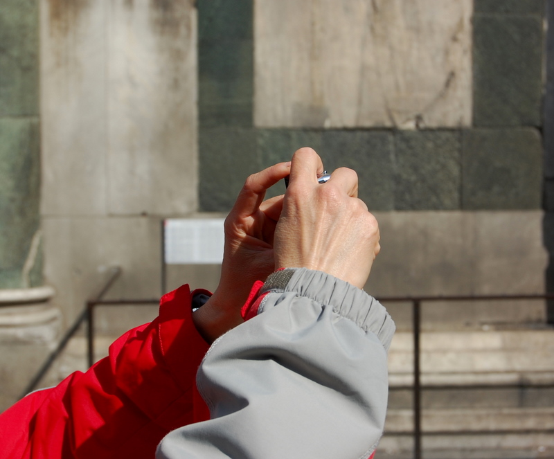 Florence -  Italy - Hands in the Cathedral square