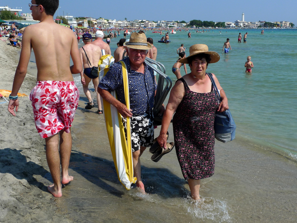 Italians at beach