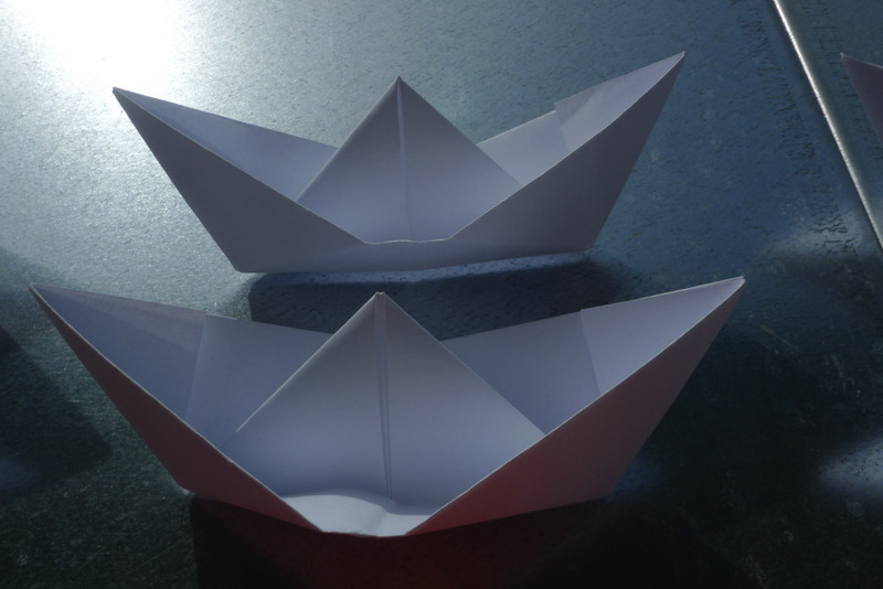 Paper boats