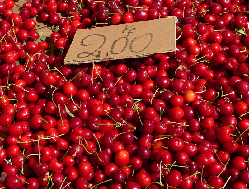 Red cherries