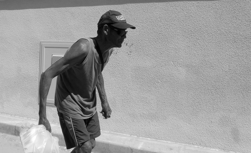 Street people in b&w