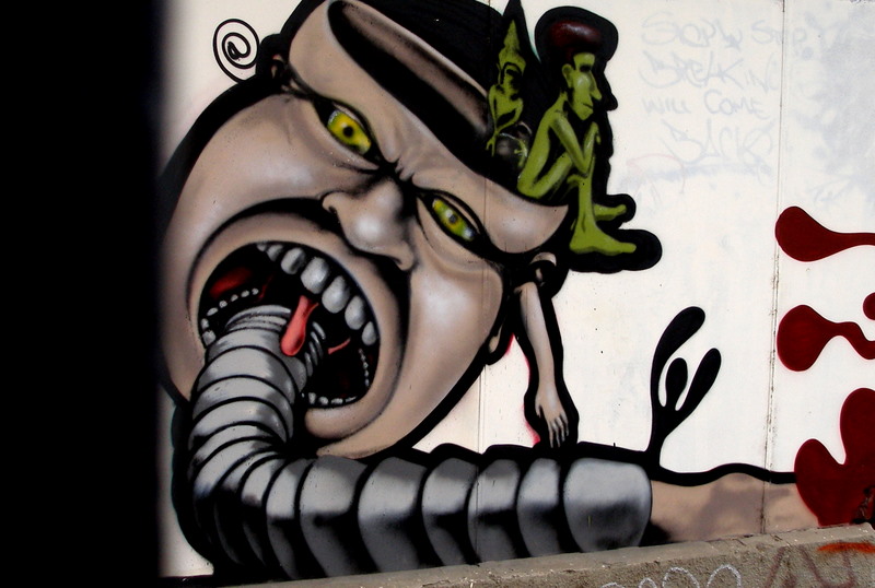 Face on the wall