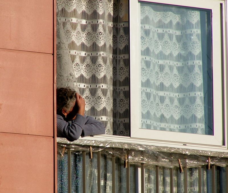 In autumn sun