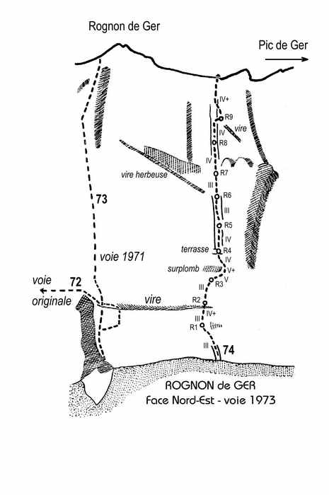 12 Ger Rognon NE  : Voie 1973