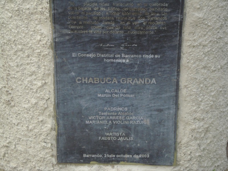 Chabuca Granda Plaque.jpg