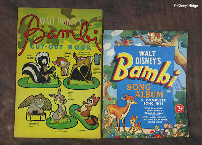 Bambi cut-out book and song album
