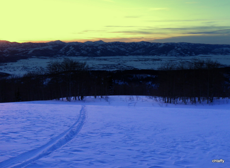 Sunset skintrack