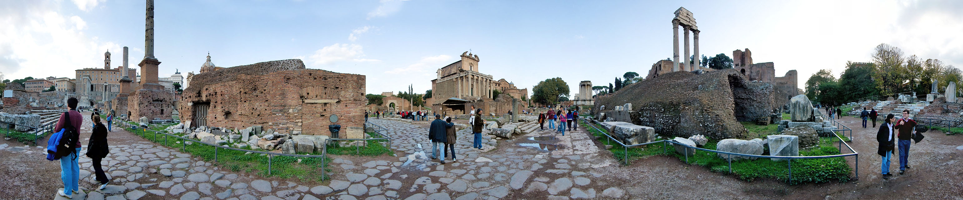 At the Forum Romanum - 360 degree panorama