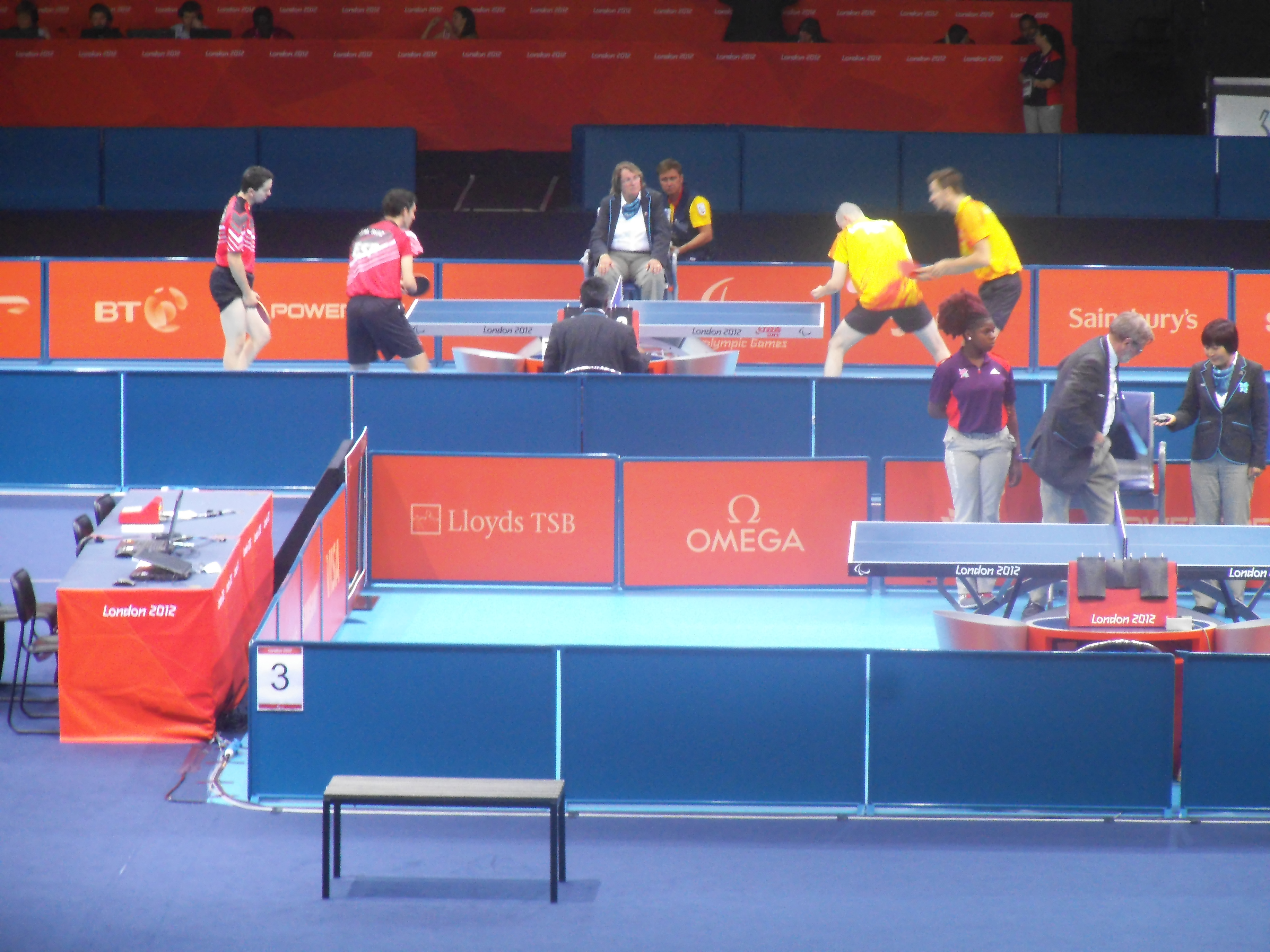 Table Tennis at Excel
