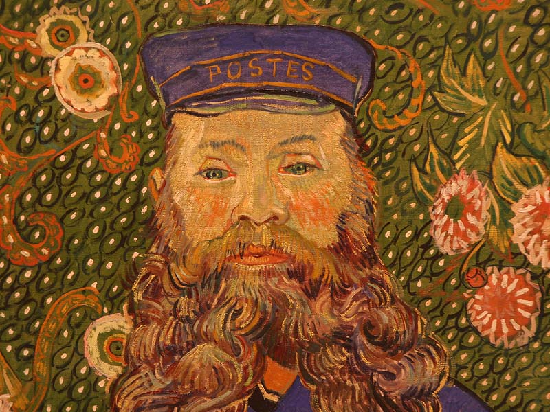Vincent van Gogh : Portrait of Joseph Roulin - 1889