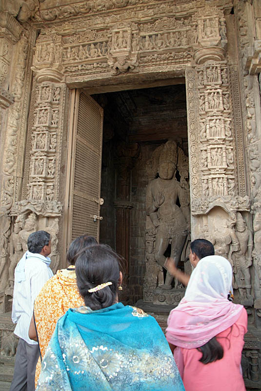 Indian Tourists Enjoying the Temples