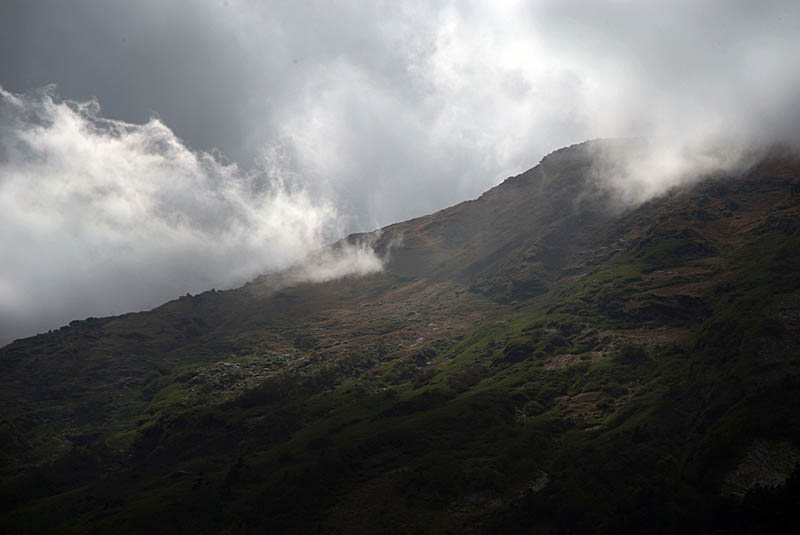Light through Clouds Annapurna Circuit