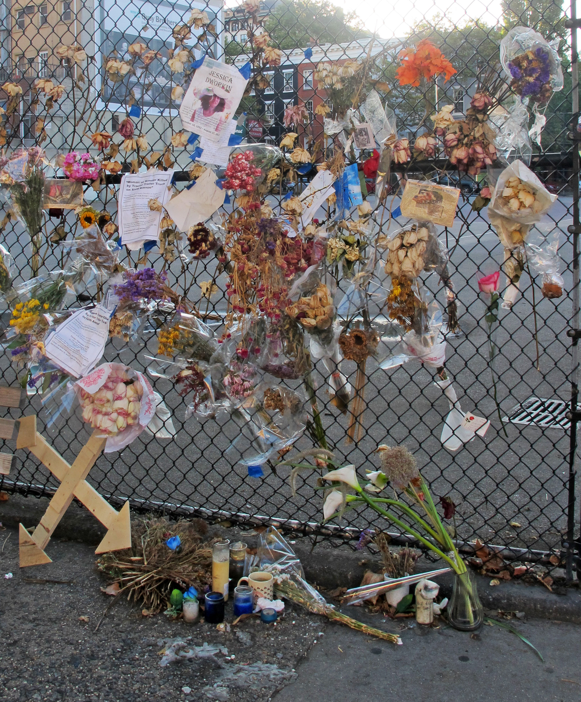 Memorial to Traffic Accident Victim