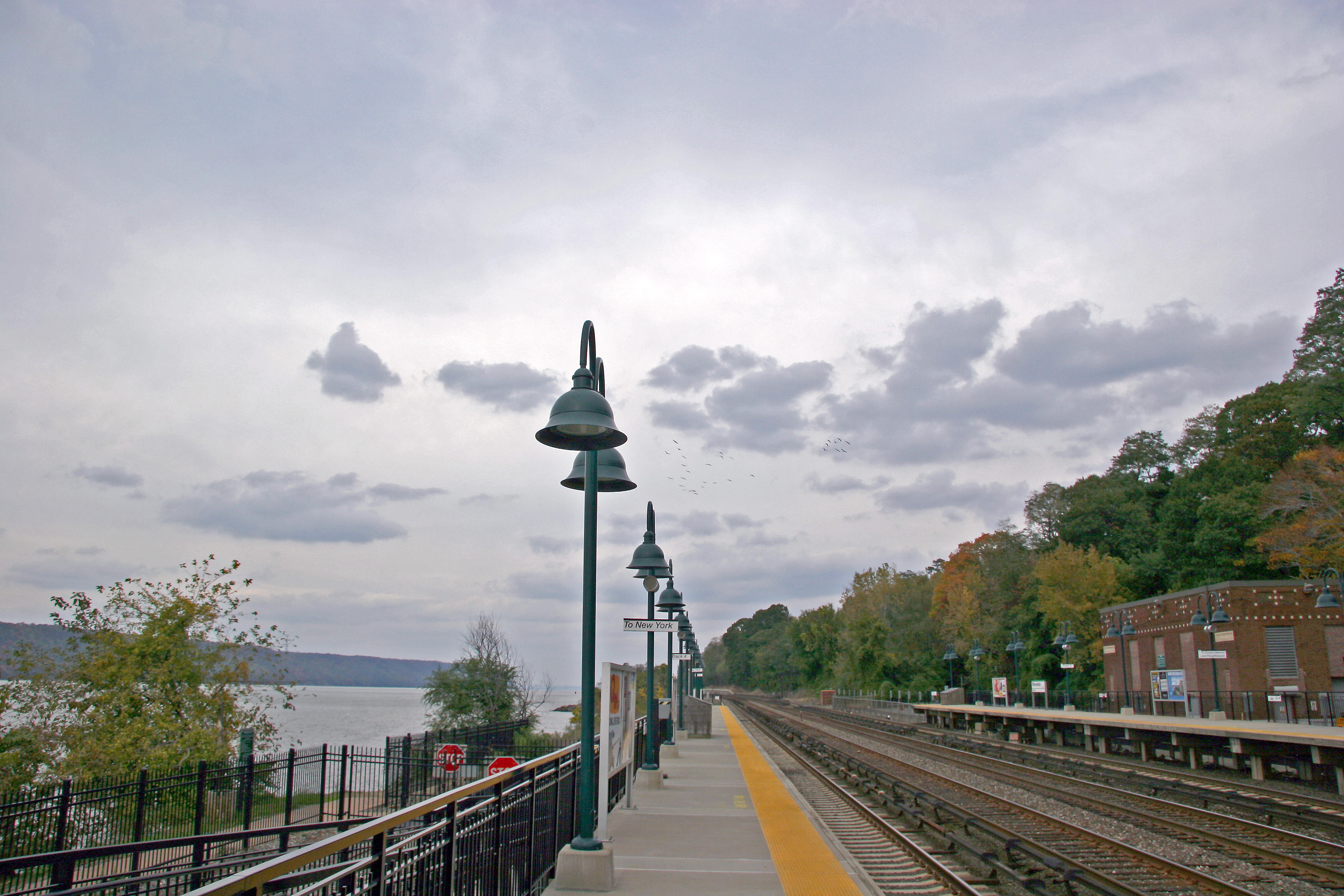 View from Riverdale NY Train Station