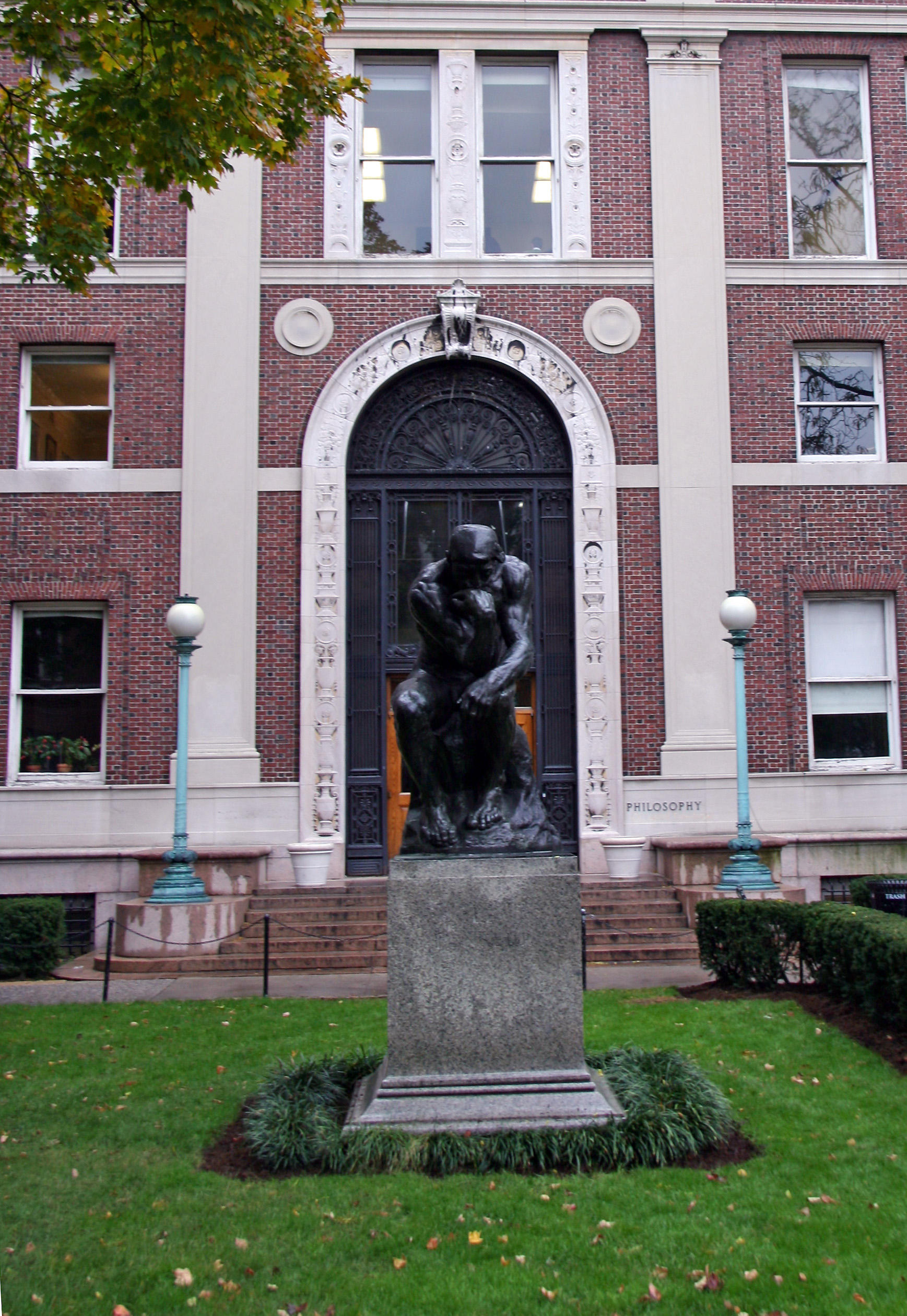 The Thinker in Front of Philosopy Hall