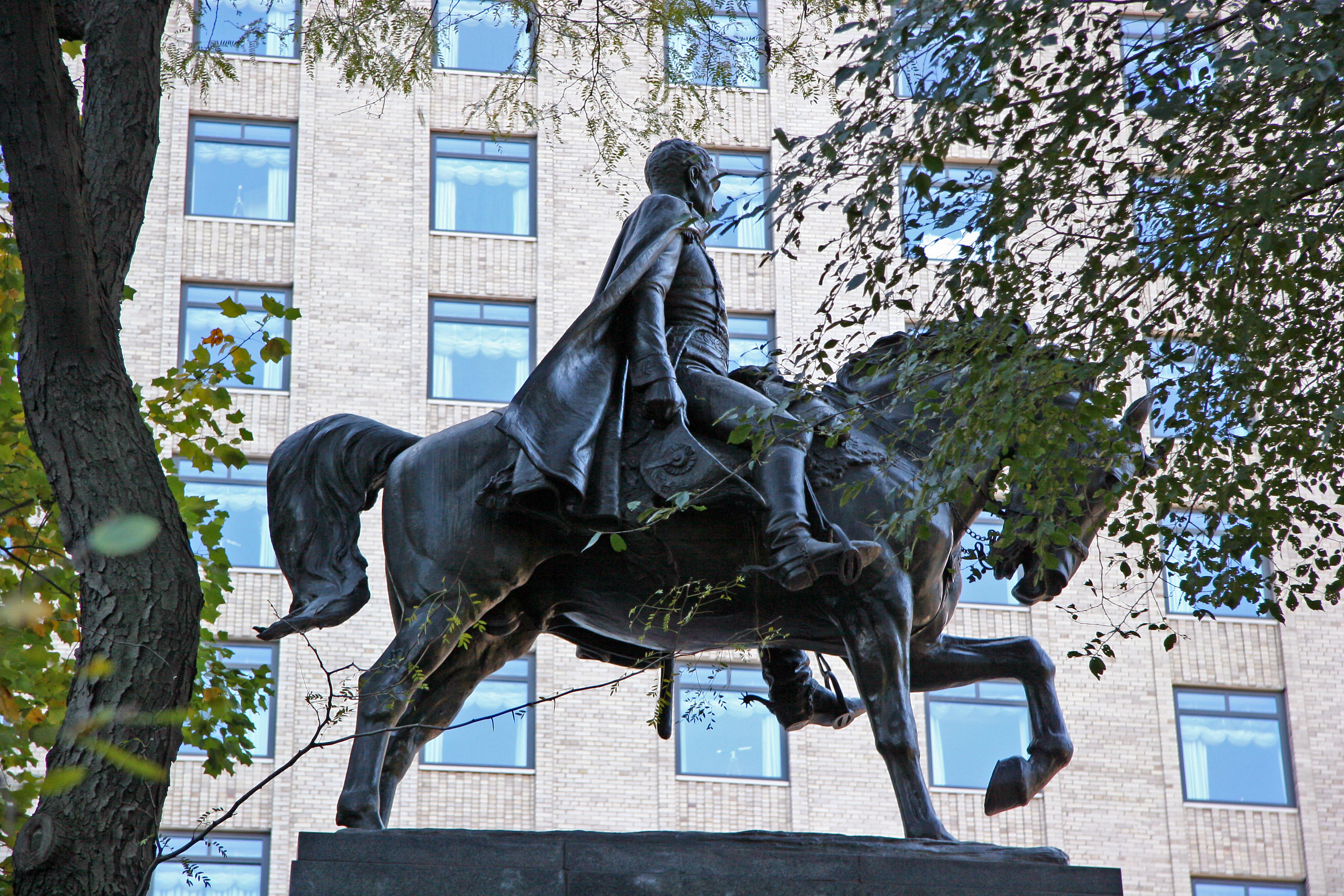 Simon Bolivar on Horseback at CPS & 6th Avenue