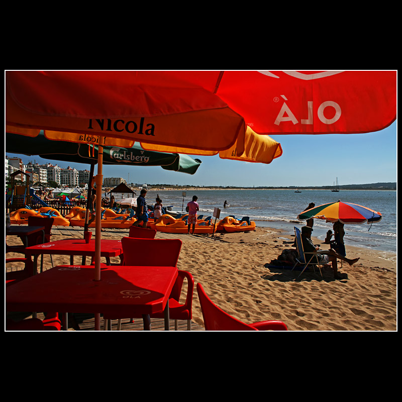 At the beach ...
