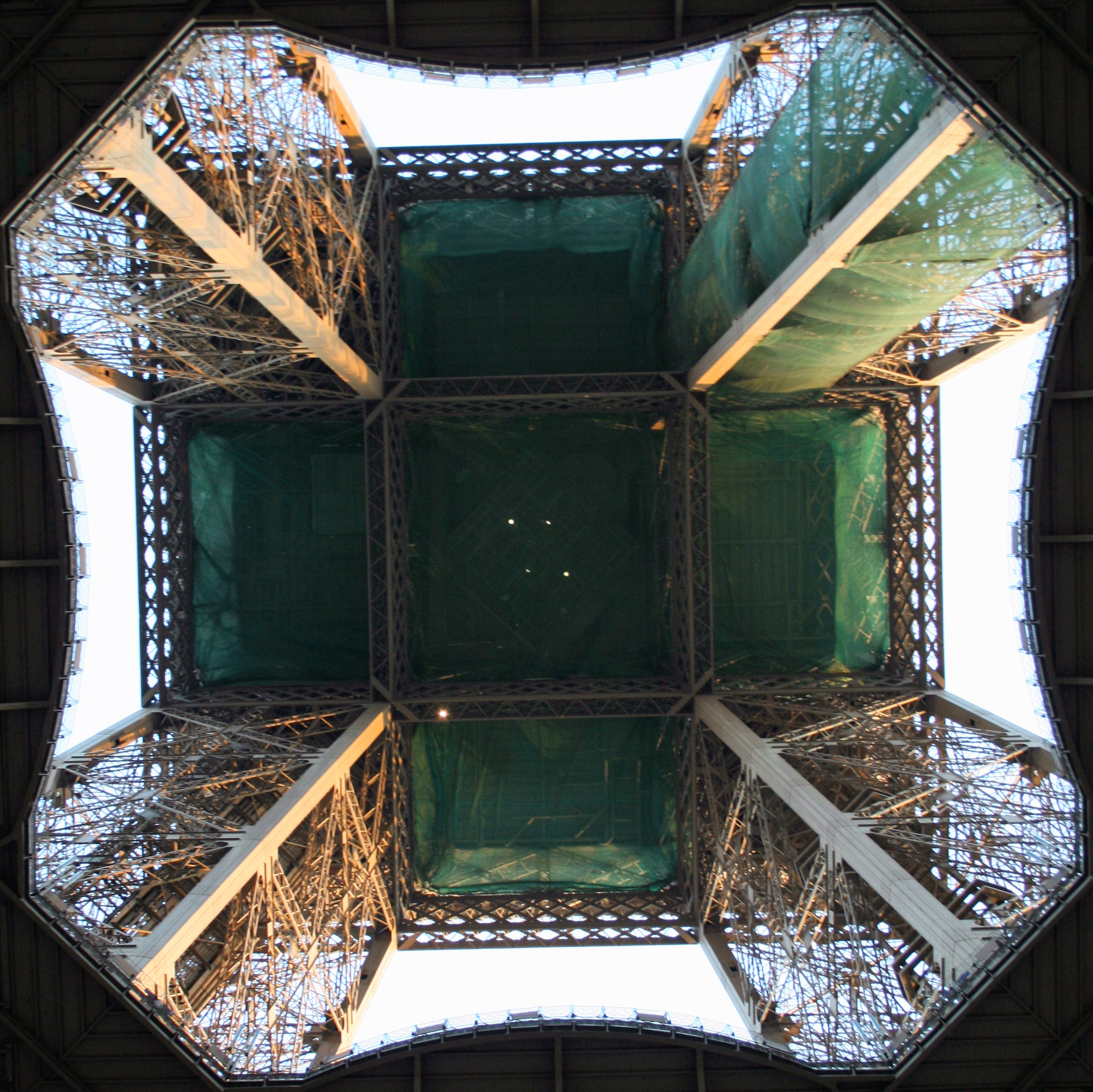 The Eiffel Tower from below