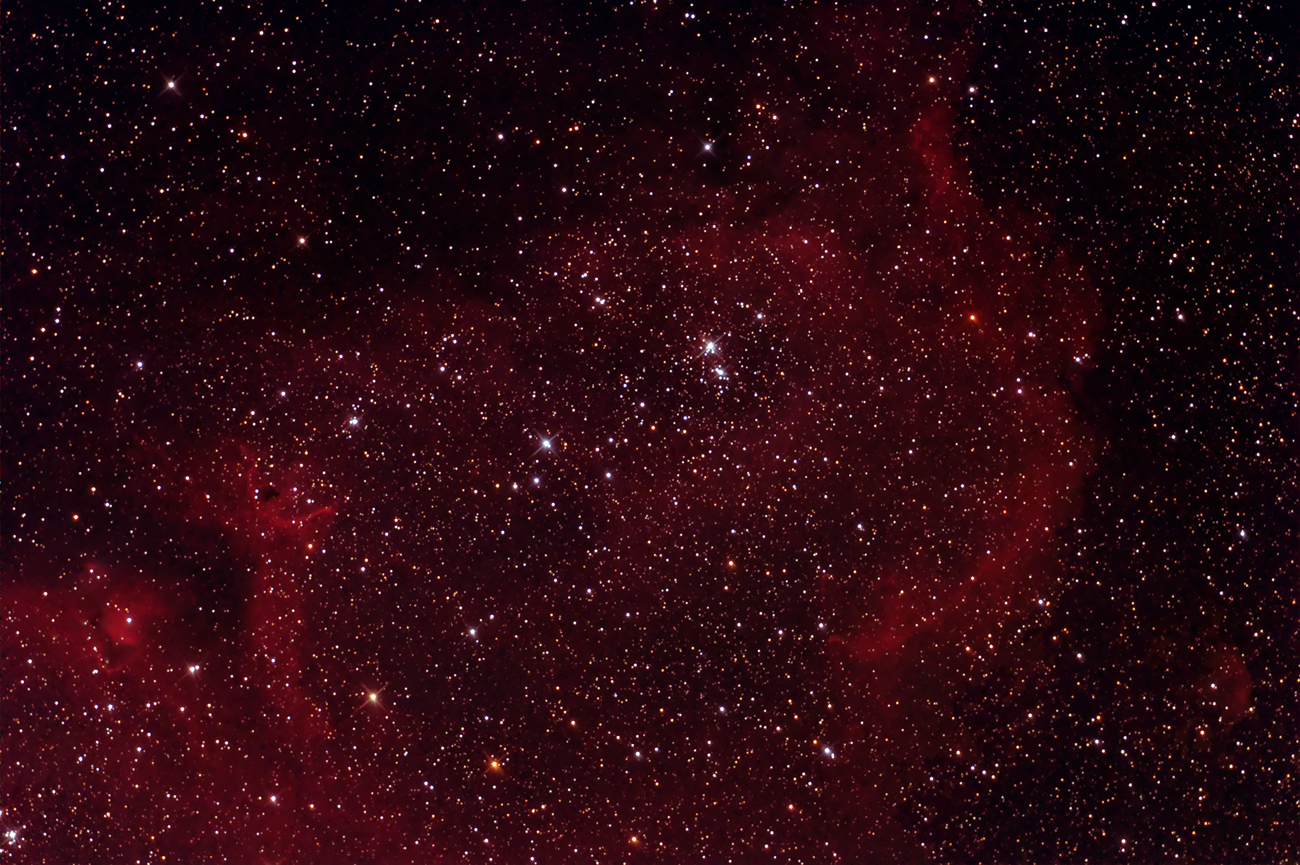 IC 1848, SH 2-199, LBN 667 Soul Nebula Body in Cassiopeia - 1300 pixels