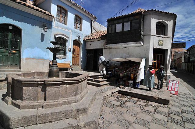 Old plaza in Potosi