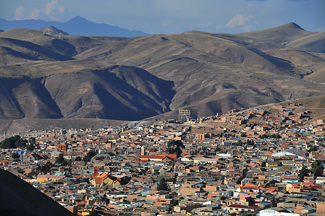 Potosi city view from Cerro Rico