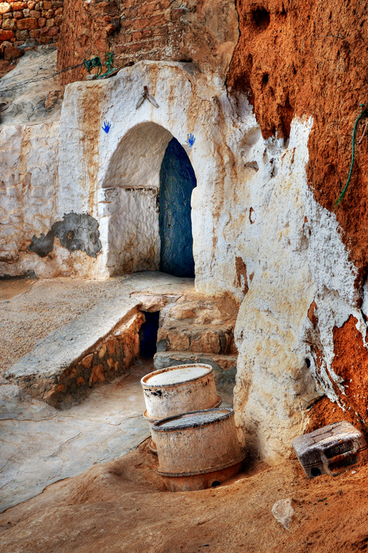 Entrance to Troglodyte House Matmata