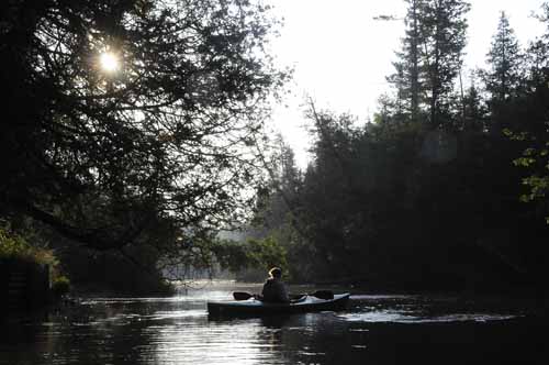 Kayak on Au Sable River, 09  01