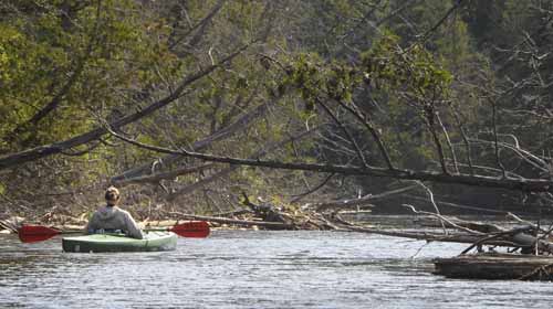 Kayak on Au Sable River, 09  19