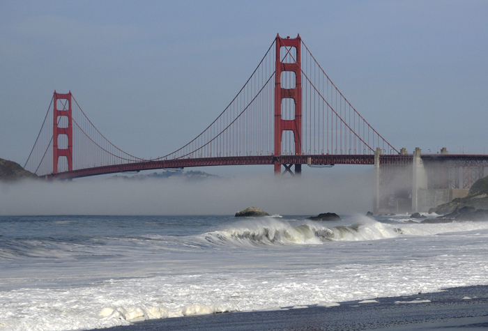 Baker Beach and the Golden Gate Bridge, San Francisco