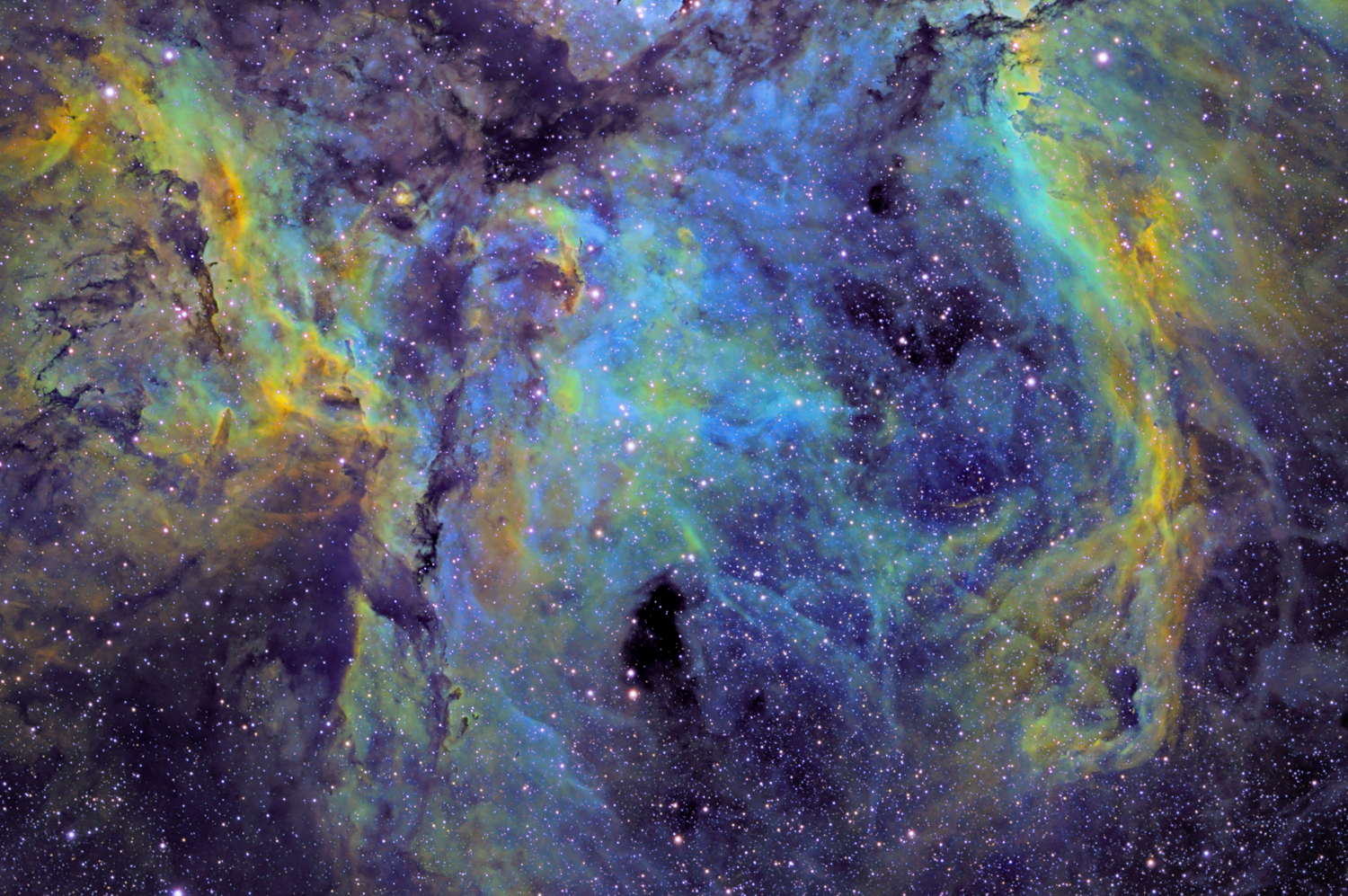 Eta Carina painting with light