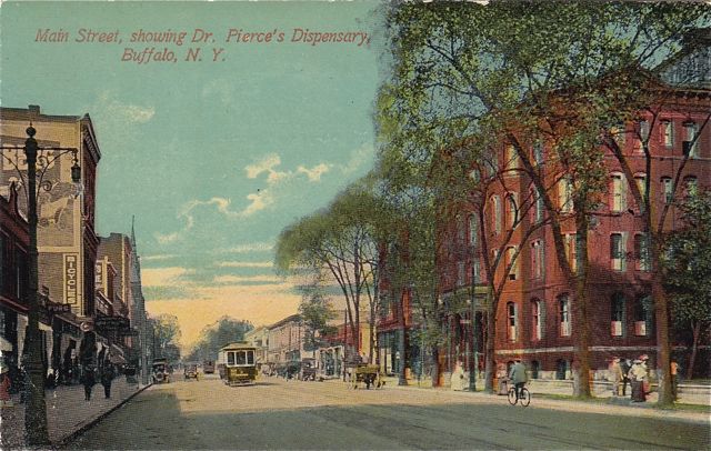 Main St Showing Dr. Pierces Dispensary