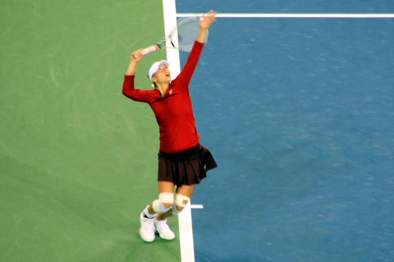 Zvonareva servs, 2009 US Open, New York City