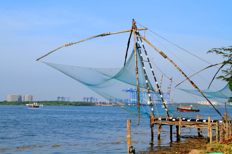 Chinese Fishing Nets, Cheena vala, Fort Kochi, Kerala