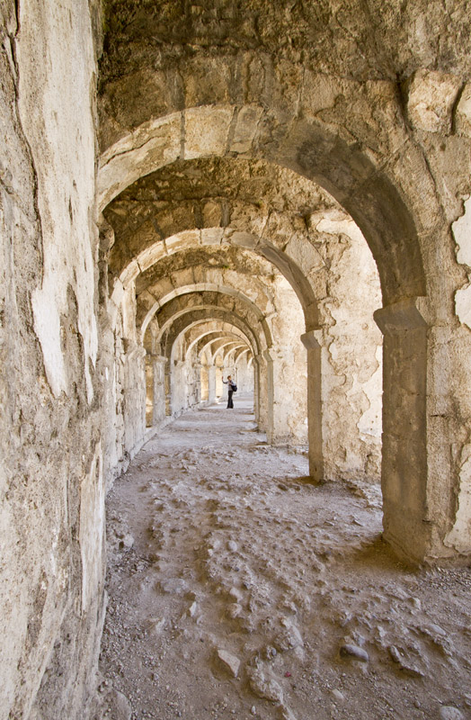 Colonnade at the top