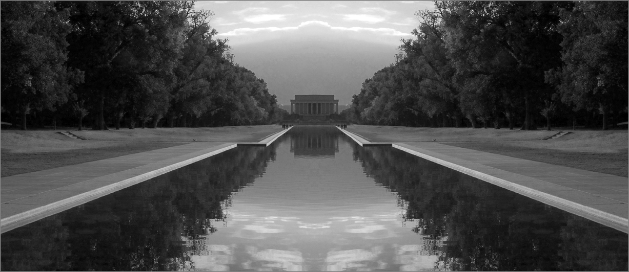 Lincoln Memorial in a Black & White World