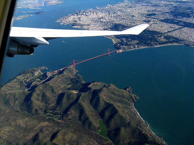 Over SF bay; Marin Headland, The Golden Gate Bridge, SF .. 2937