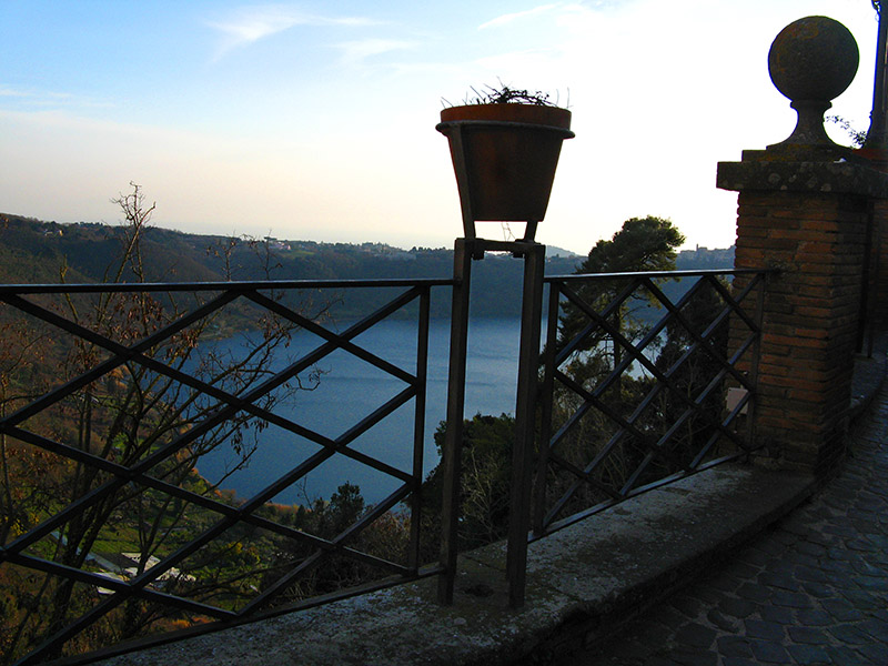 View of  Lago di Nemi from Nemi .. 1988