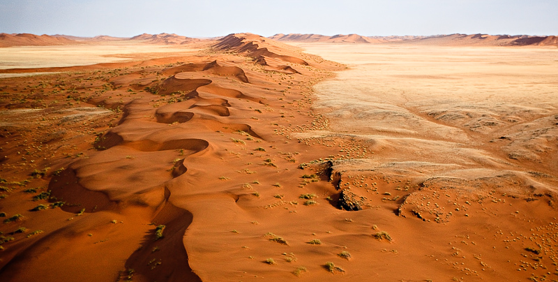 Namibia - Dune wave from above