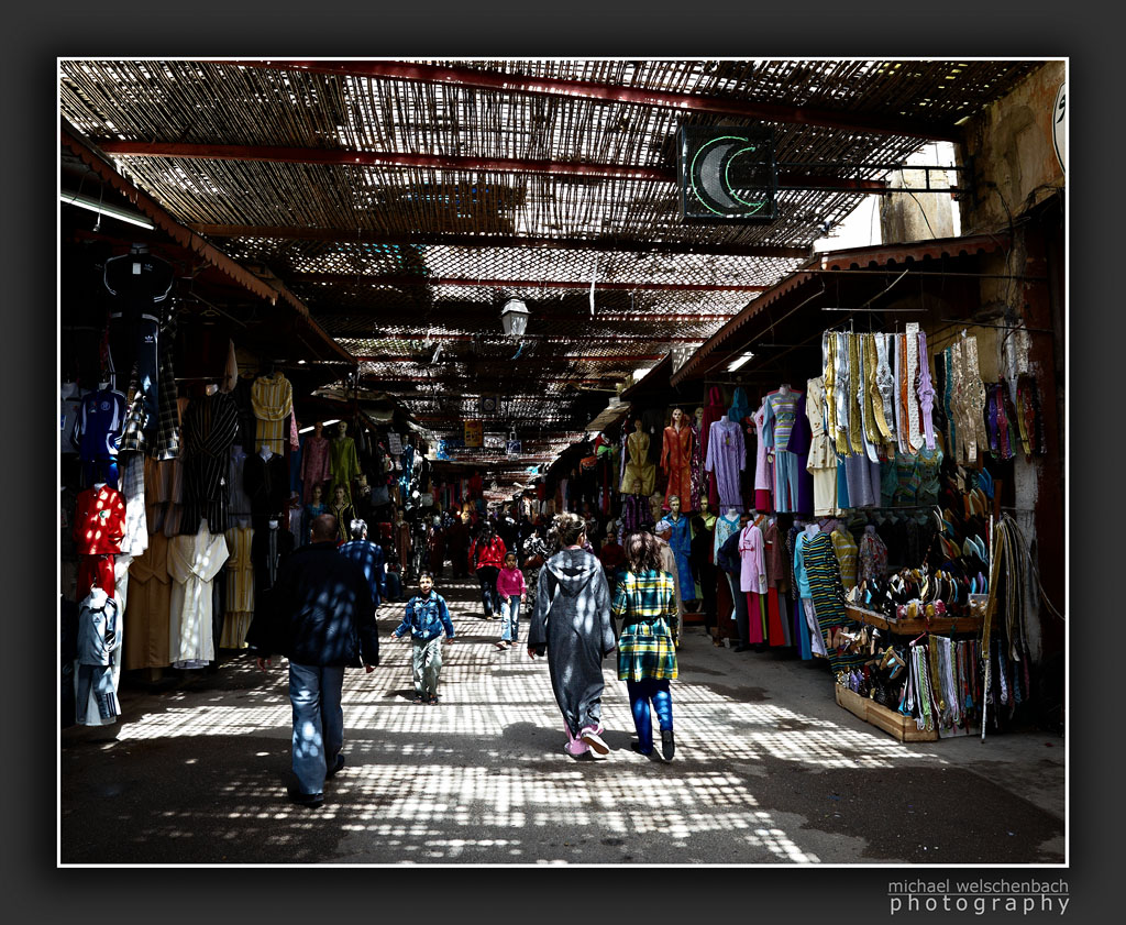 Souk in the Medina of Marrakesh