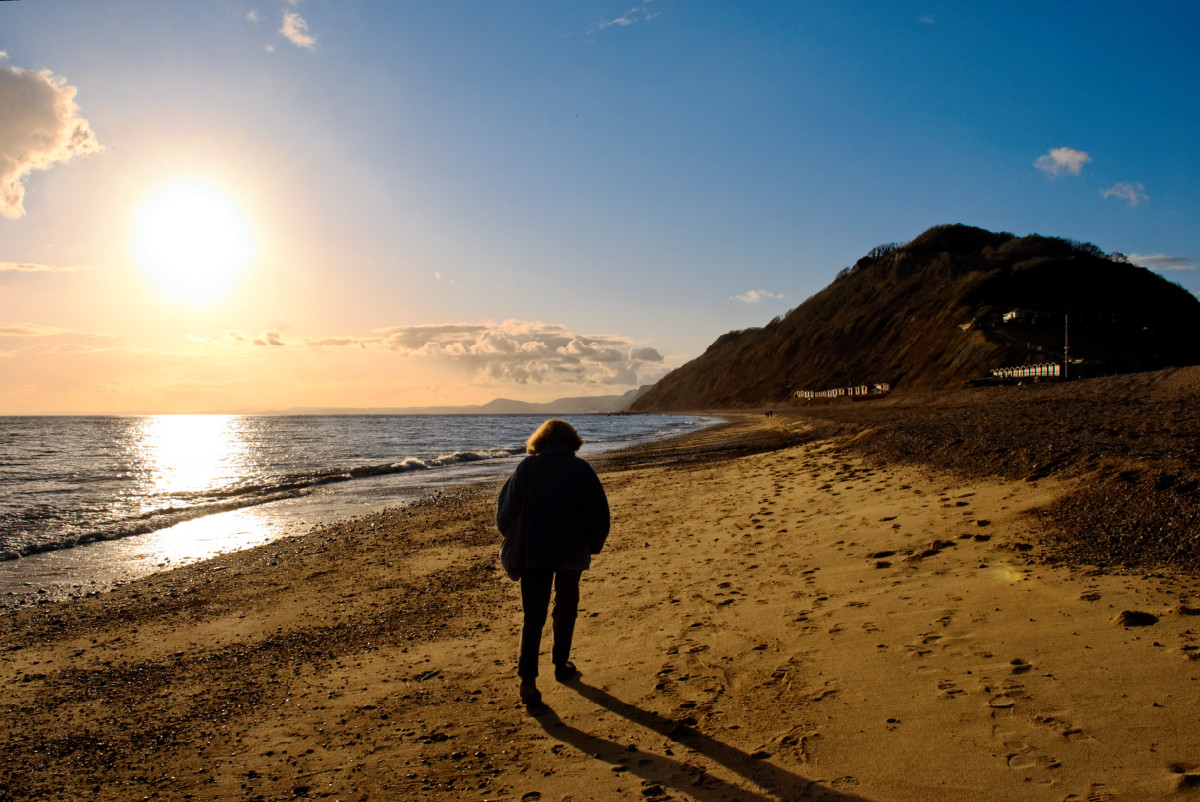 On Branscombe beach