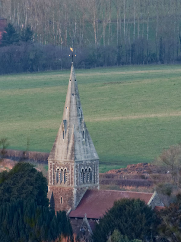 Coddington Church from Oyster Hill