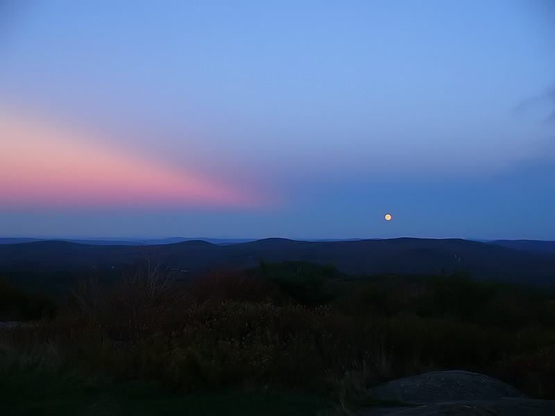 Moonrise at Sunset